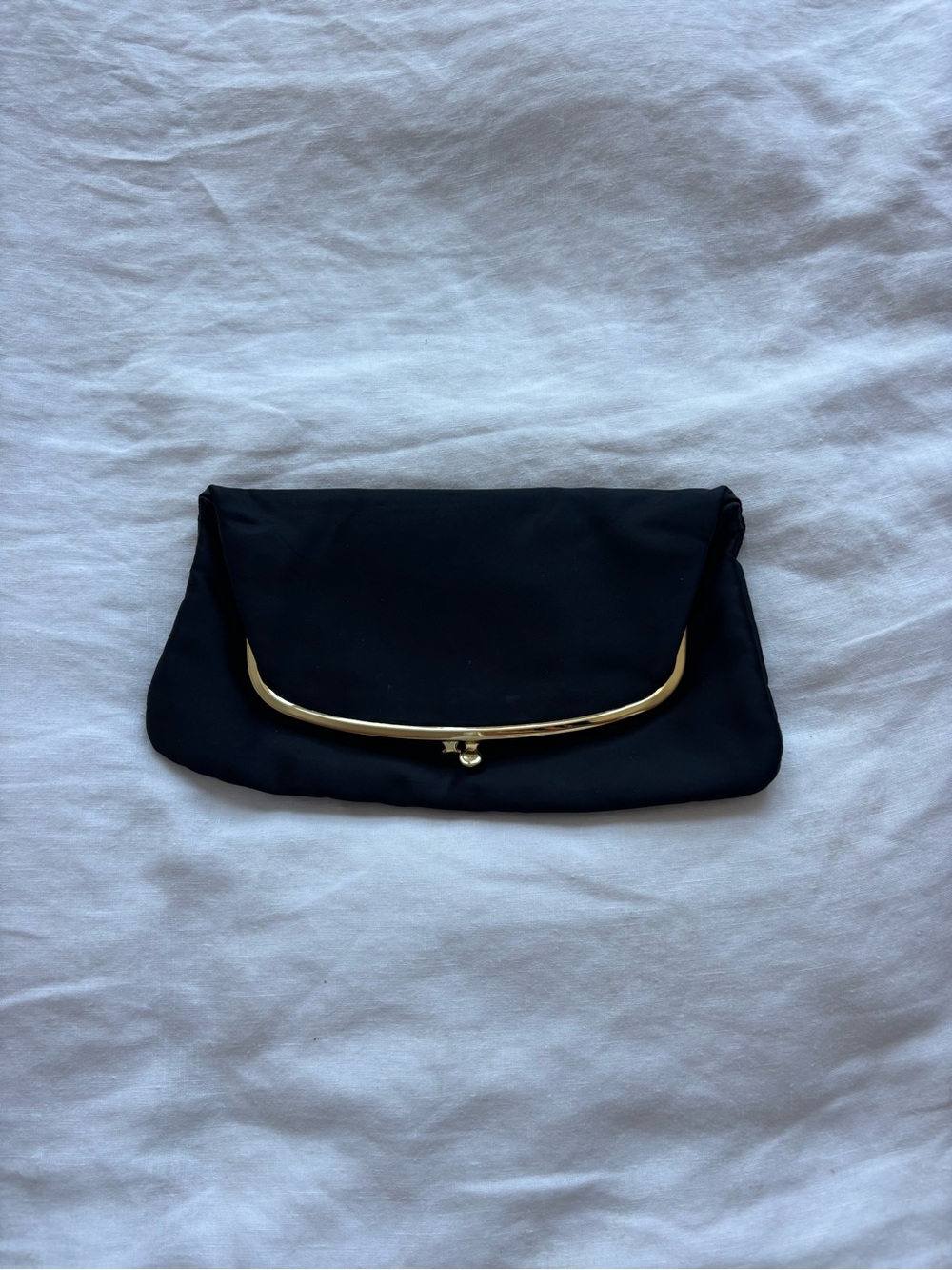 Vintage Ingber Clutch with Gold Trim